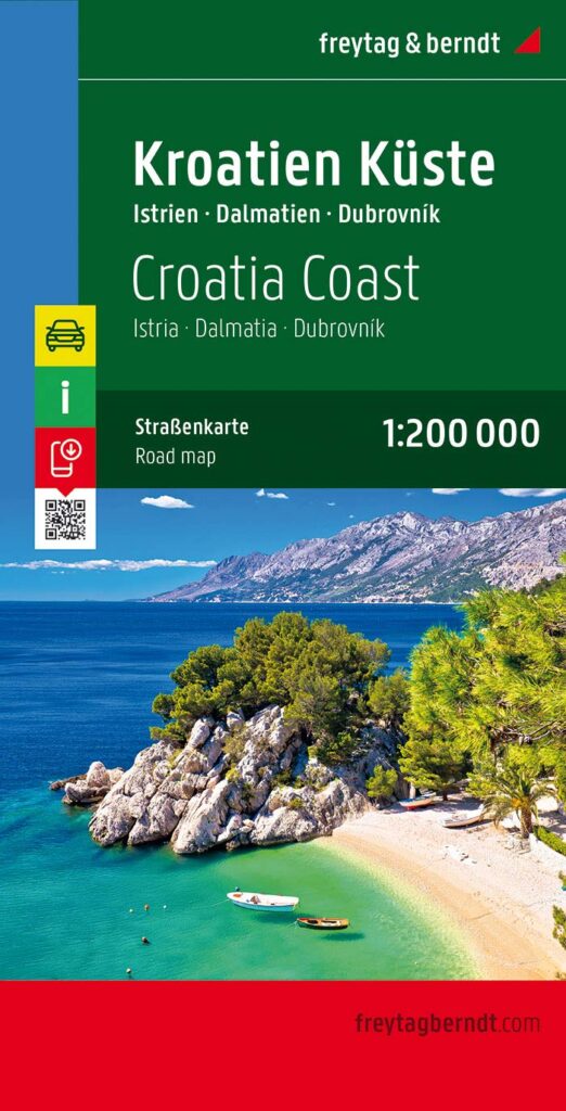 Carte de la Croatie Cote Croate Istrie Dalmatie Dubrovnik.