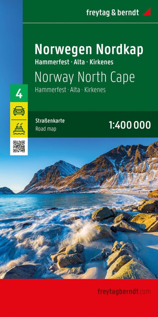 Carte touristique Norvège Cap Nord