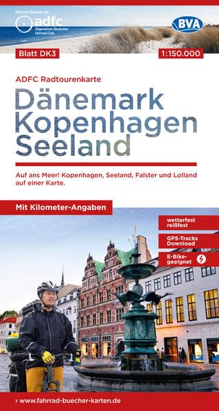 Danemark - Copenhague - Seeland - carte vélo