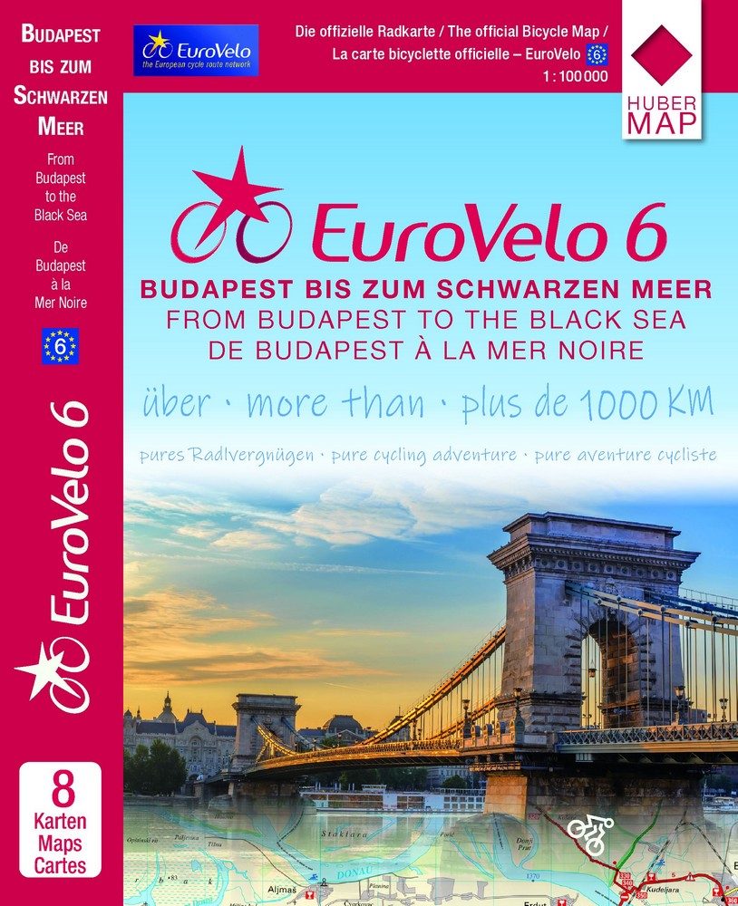Carte vélo EuroVelo 6 – Budapest à la Mer Noire