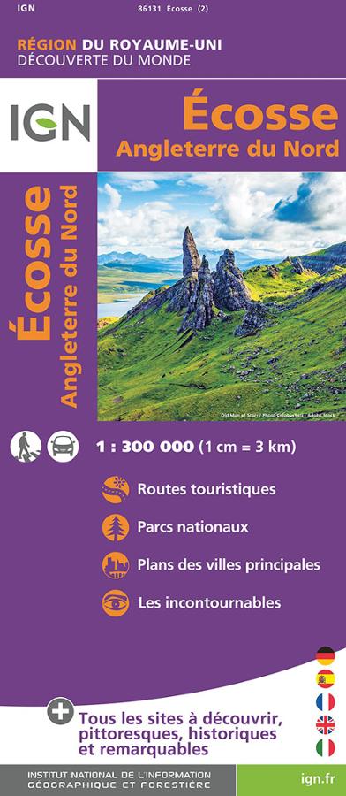 Ecosse - Angleterre du Nord - carte IGN