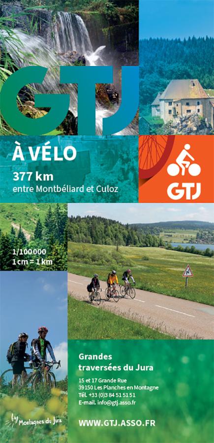 GTJ a velo carte Grandes traversees du Jura.
