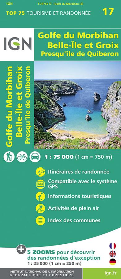 Golfe du Morbihan Carte IGN TOP.