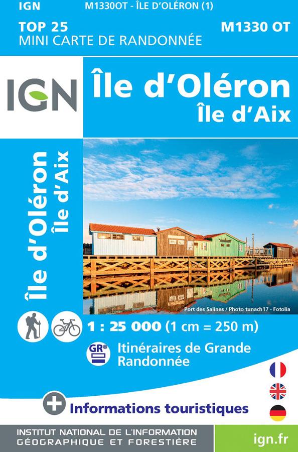 Ile d Oleron Ile d Aix Mini carte IGN.