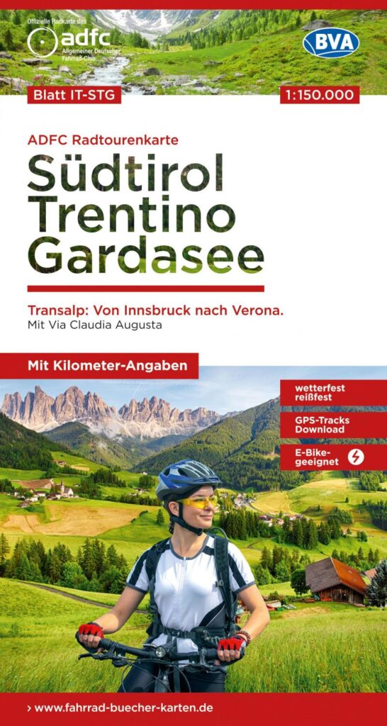 Südtirol Trentino Gardasee - carte vélo