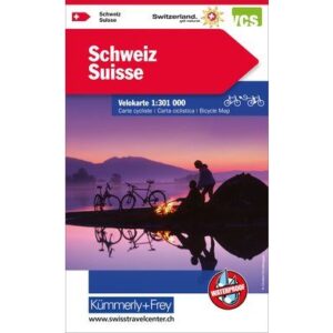 Suisse carte cycliste.