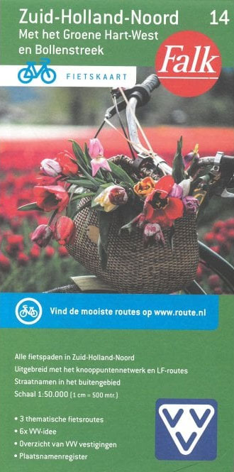 Zuid-Holland-Noord 14 - carte vélo Falk - Hollande du nord