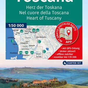 lot de cartes Toscane Kompass