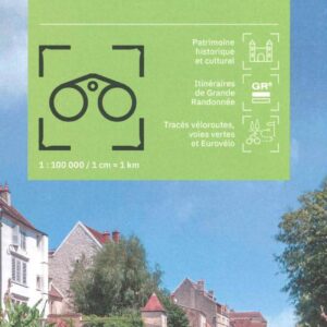 Découvrez le Jura avec cette carte IGN top100. Vous trouverez les points d'intérêts touristiques, les véloroutes, voies vertes, GR et voies routières.