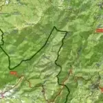 Carte FFRP Corse du Sud - A travers l'Alta Rocca - Très détaillée au 1/50 000