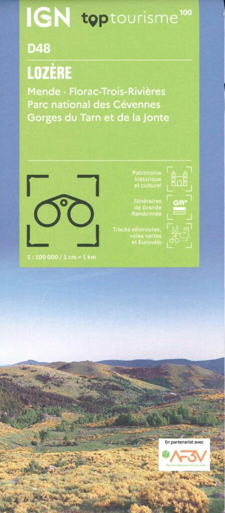 A map for your trip to Lozère with the PNRs of Lorraine and the Northern Vosges. Long-distance hiking routes, cycle routes, greenways and Eurovélos.