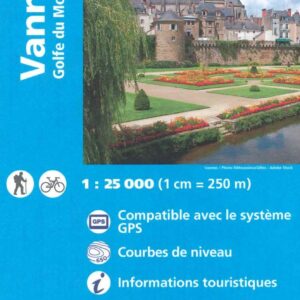 Carte IGN Top 25 - Vannes - Golfe du Morbihan