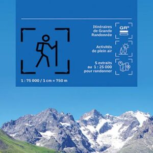 IGN TOP75 map of the Écrins Massif – Oisans – Champsaur
