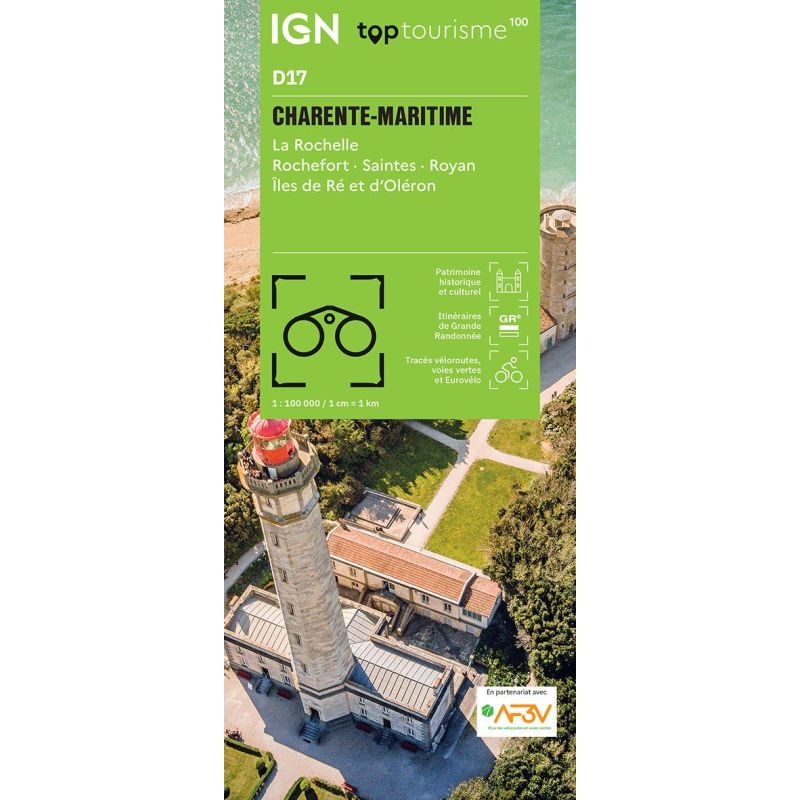 carte IGN TOP100 Charente-Maritime