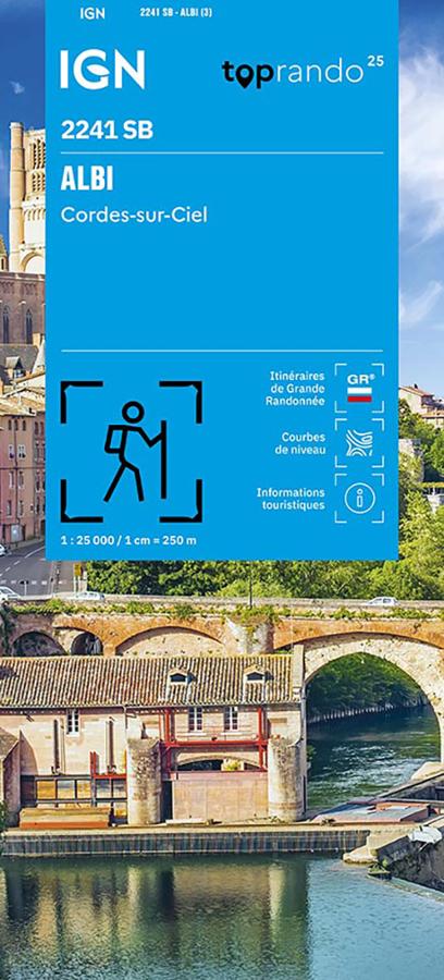 carte IGN TOP25 Albi