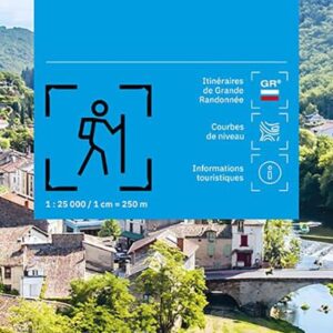 carte TOP25 IGN Najac
